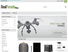 Tablet Screenshot of dealparade.com